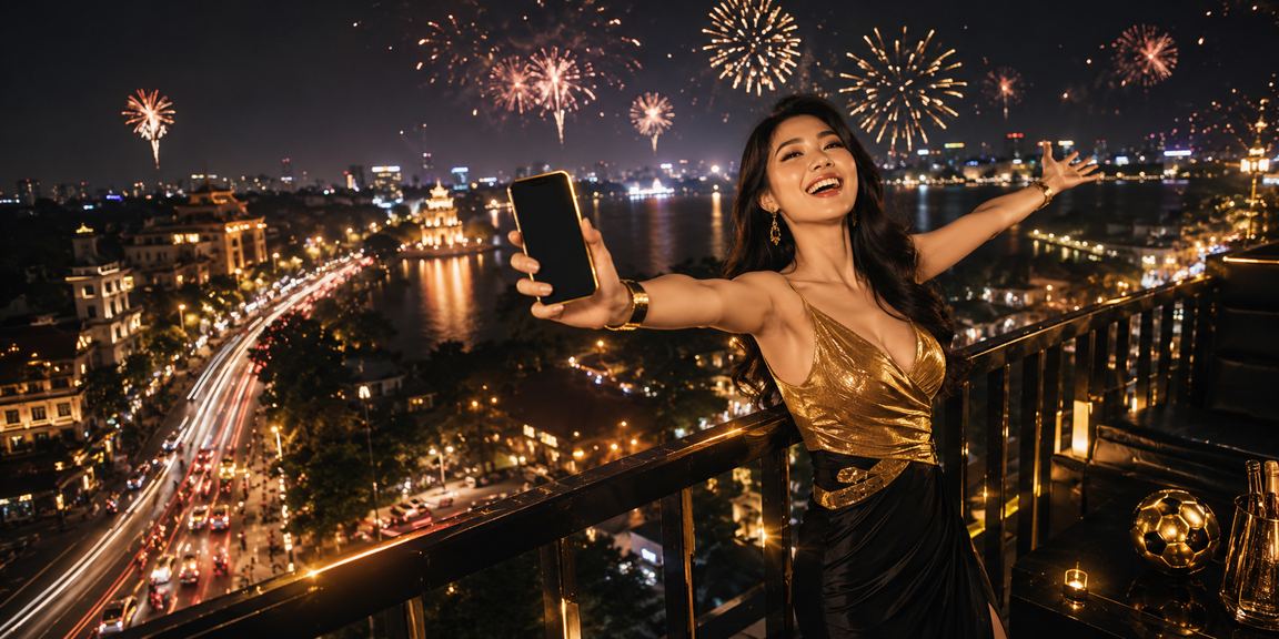 Người dùng tại Hà Nội truy cập trang tiền thưởng 990 trên điện thoại di động vào buổi tối